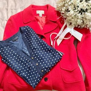 ❗️🔥SOLD on FBMP 🔥❗️NWOT Retro Red Wool and Cashmere Blend- Boutique Essentials